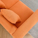 Canapé 3 places en tissu avec 3 coussins