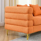 Canapé 3 places en tissu avec 3 coussins