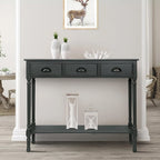 Console de couloir Burlington Wood à 3 tiroirs
