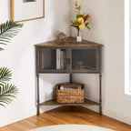 Javlergo Table d'angle avec tiroir et étagère de rangement – 50,6 x 50,6 x 74,4 cm