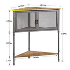 Javlergo Table d'angle avec tiroir et étagère de rangement – 50,6 x 50,6 x 74,4 cm