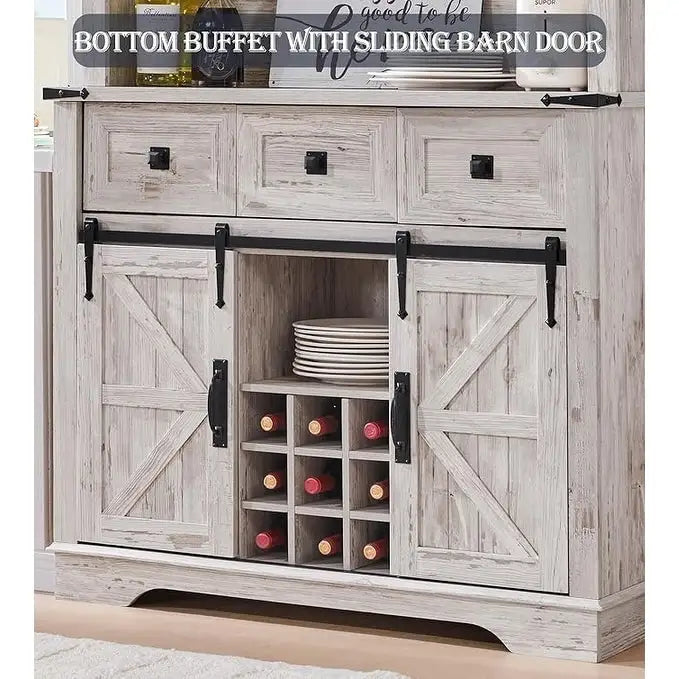 Meuble Bar de Ferme, Buffet de Cuisine, Table d'Appoint Bar à Café - S.O.