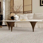 54.8 Table basse hétérosexuelle moderne, plateau en faux marbre, pieds en bois massif