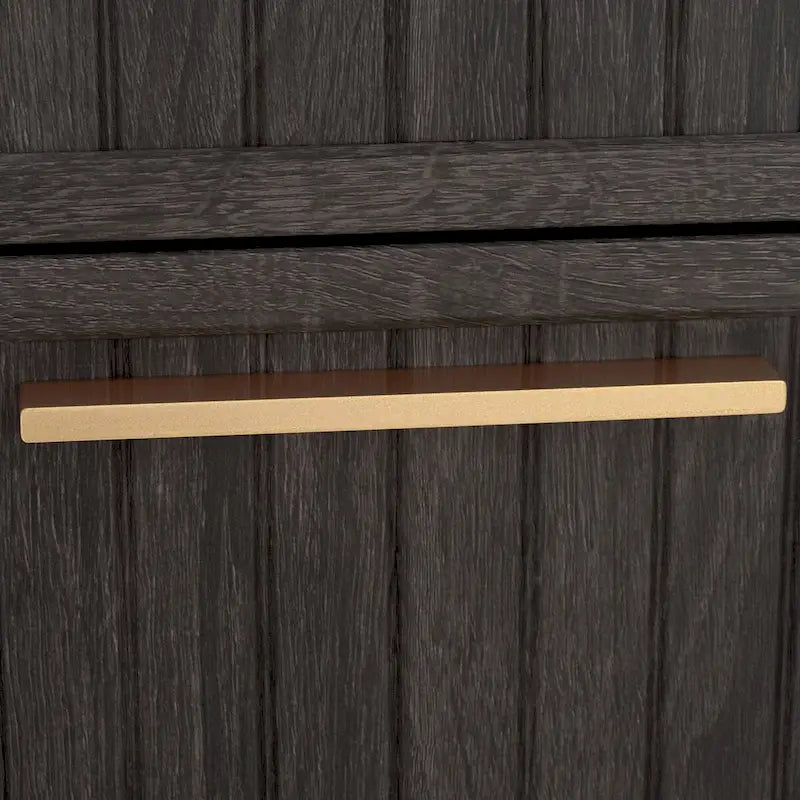 Commode à 6 tiroirs | Finition bois | Noir/Or, Noyer, Blanc, Chêne | 1 personne