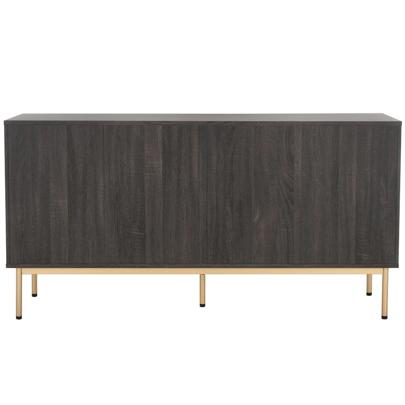 Commode à 6 tiroirs | Finition bois | Noir/Or, Noyer, Blanc, Chêne | 1 personne
