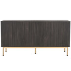 Commode à 6 tiroirs | Finition bois | Noir/Or, Noyer, Blanc, Chêne | 1 personne